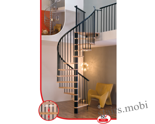 Spiral Effect вид2 интерьер stairs.mobi